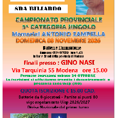 CAMPIONATO PROVINCIALE 3^ CATEGORIA 